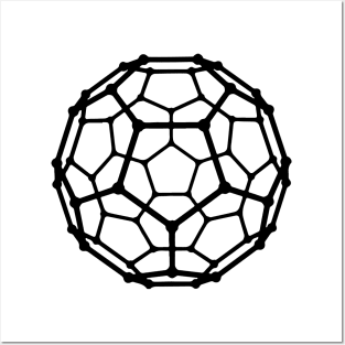 Fullerene Carbon Molecule Posters and Art